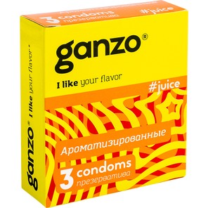  Ароматизированные презервативы Ganzo Juice 3 шт 