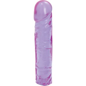  Фиолетовый гелевый фаллоимитатор-реалистик 19 см 