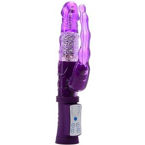  Фиолетовый анально-вагинальный вибратор MAGIC TALES MAGIC SPHERES RABBIT 21,5 см 