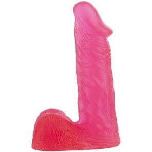  Розовый гелевый фаллоимитатор XSKIN 6 PVC DONG 15 см 