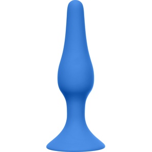  Синяя малая анальная пробка Slim Anal Plug Small 10,5 см 