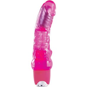  Розовый многоскоростной вибромассажёр Jelly Rancher 6 Vibrating Massager 19 см 