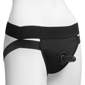  Трусики с плугом Vac-U-Lock Panty Harness with Plug Dual Strap S/M 