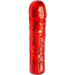  Красный гелевый фаллоимитатор 16,5 см 