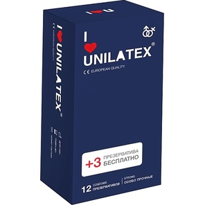  Ультрапрочные презервативы Unilatex Extra Strong 12 шт. 3 шт. в подарок 