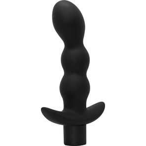  Чёрный анальный вибромассажёр Naughty 14,5 см 