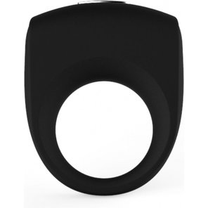  Чёрное эрекционное кольцо с вибрацией Cock Ring 