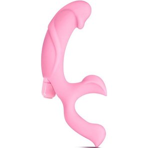  Розовый стимулятор G-точки Luxe Adonis 16,7 см 
