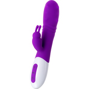  Фиолетовый вибратор JOS TATY с пульсирующими шариками 21,5 см 