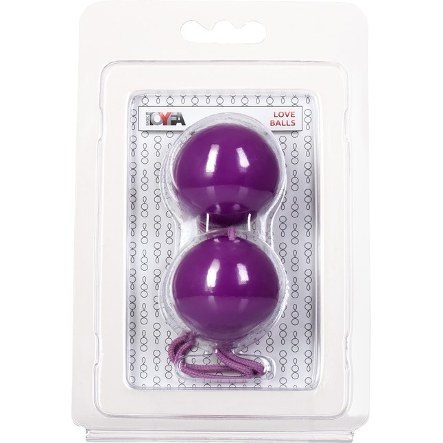 Фиолетовые вагинальные шарики BI-BALLS. Фотография 2.