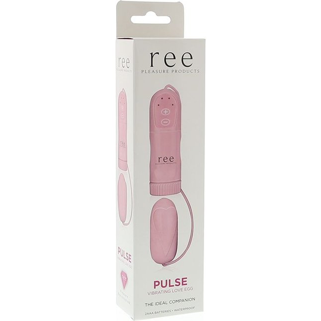 Массажер-яичко розового цвета REE PULSE PINK. Фотография 2.