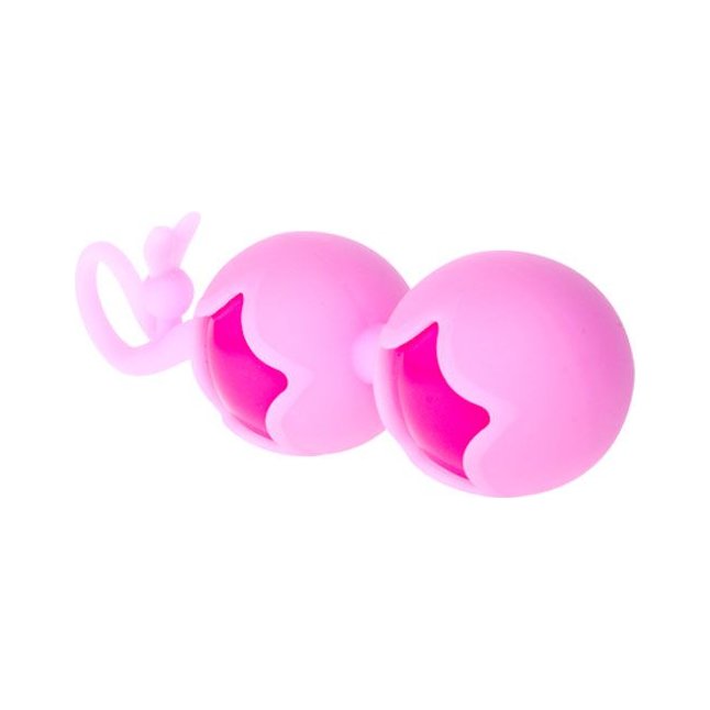 Розовые вагинальные шарики из силикона. Фотография 3.