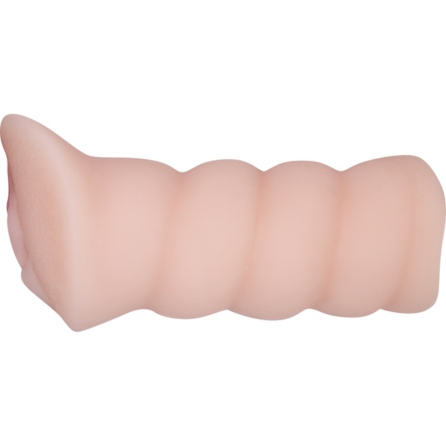 Мастурбатор-вагина с вибрацией и углублениями под пальцы. Фотография 2.