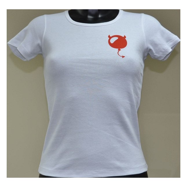 Женская футболка с логотипом Поставщик счастья. Фотография 2.