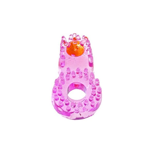 Розовое эрекционное кольцо со стимулятором для клитора