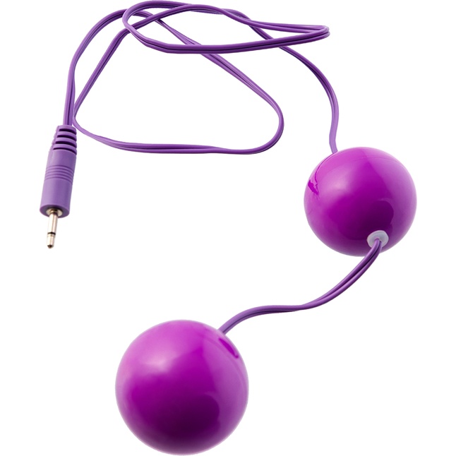 Фиолетовые вагинальные шарики с вибрацией. Фотография 2.