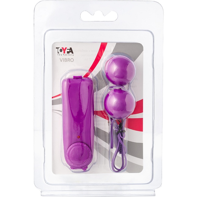 Фиолетовые вагинальные шарики с вибрацией. Фотография 4.
