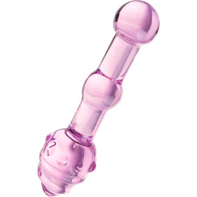 Розовая вагинальная втулка - 17 см - Sexus Glass. Фотография 3.