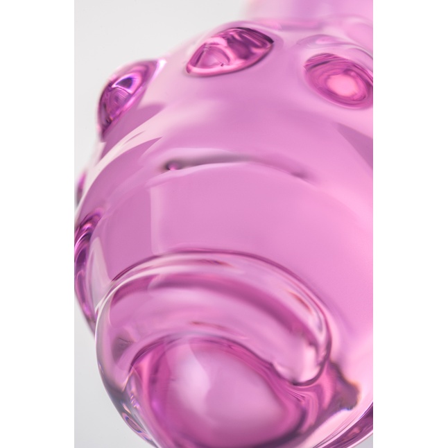 Розовая вагинальная втулка - 17 см - Sexus Glass. Фотография 5.