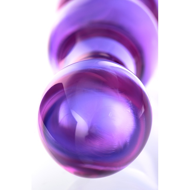 Двусторонний стеклянный фаллос-ёлочка - 22,5 см - Sexus Glass. Фотография 5.