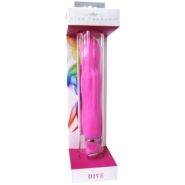 Розовый вибратор DIVE из серии VIBE THERAPY - 13 см. Фотография 2.