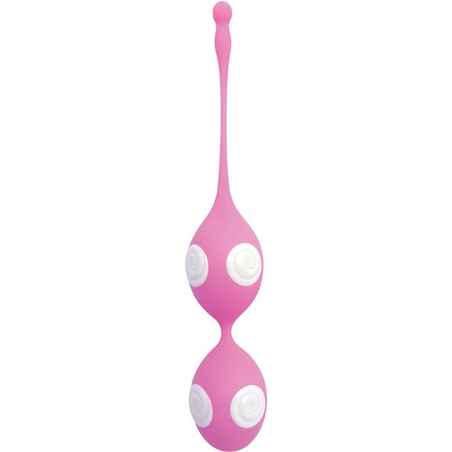 Розово-белые вагинальные шарики Play Candy Beanz - Play Candi