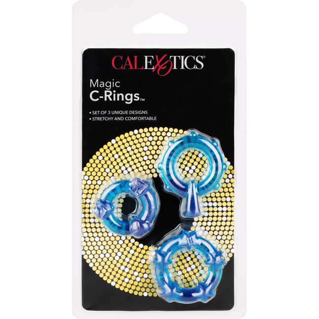 Набор из 3 синих эрекционных колечек Magic C-Rings - Rings!. Фотография 6.