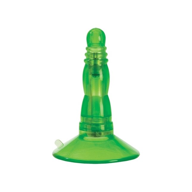 Зелёная анальная вибропробочка VIBRO PLAY - Anal Toys