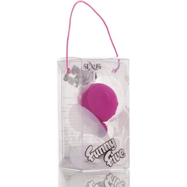 Фиолетовый виброшарик с выносным пультом-кнопкой - Sexus Funny Five. Фотография 2.