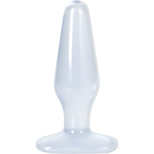 Белая гелевая пробка MEDIUM - 13,5 см - Crystal Jellies