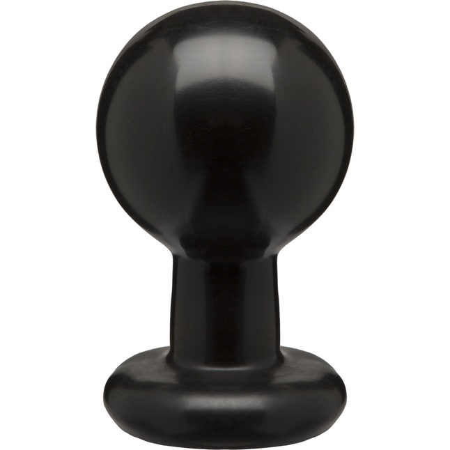 Круглая черная анальная пробка Classic Round Butt Plugs Large - 12,1 см - The Classics