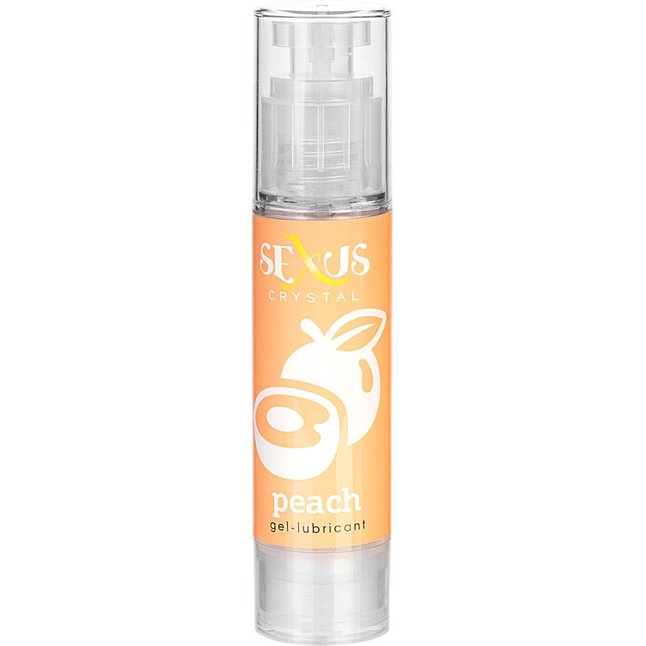 Увлажняющая смазка с ароматом персика Crystal Peach - 60 мл - Sexus Lubricant