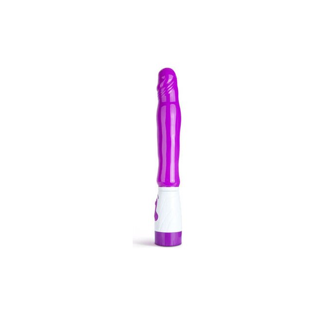 Фиолетовый вибромассажер с подогревом Polaris - 26,9 см - UltraZone
