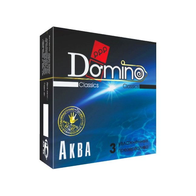 Презервативы Domino Аква - 3 шт - Classic №3