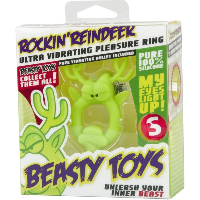 Вибронасадка Beasty Toys Rockin Reindeer в форме оленя - S-line. Фотография 2.