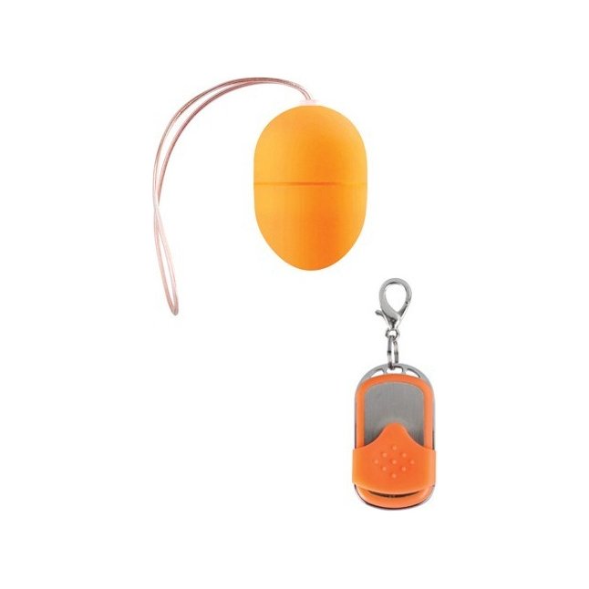 Оранжевое виброяйцо 10 Speed Remote Vibrating Egg Small - Shots Toys