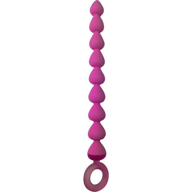Розовая анальная цепочка Anal Chain - 20,5 см - Shots Toys