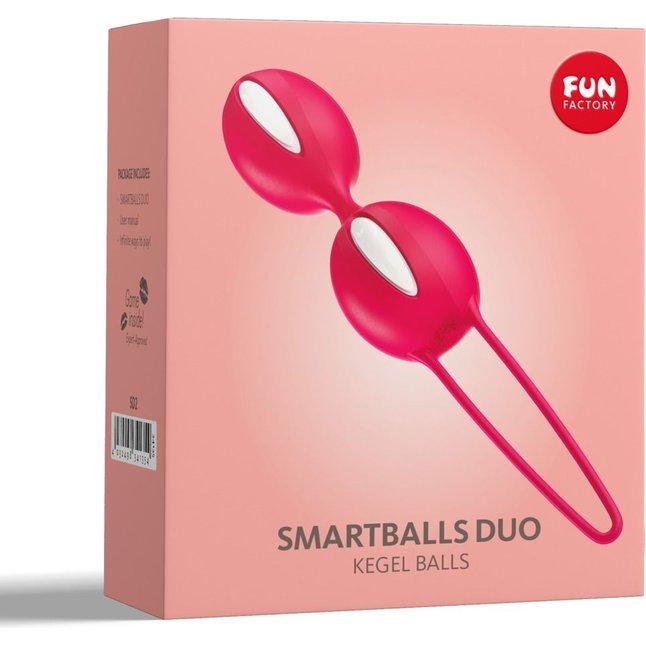 Красные вагинальные шарики Smartballs Duo. Фотография 5.