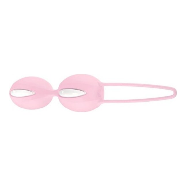 Нежно-розовые вагинальные шарики Smartballs Duo