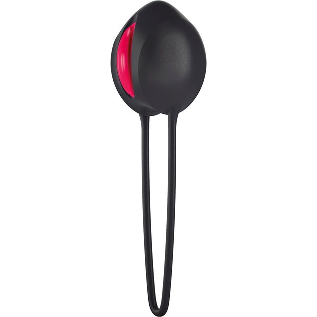 Черный вагинальный шарик Smartballs Uno. Фотография 2.