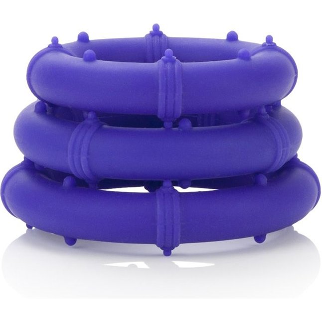 Набор фиолетовых эрекционных колец Posh Silicone Love Rings - Posh