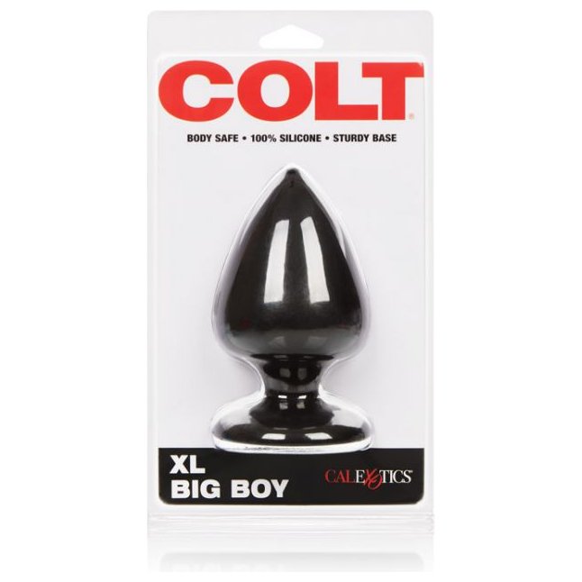 Чёрная анальная пробка COLT XL BIG BOY - 11,5 см - Colt. Фотография 2.