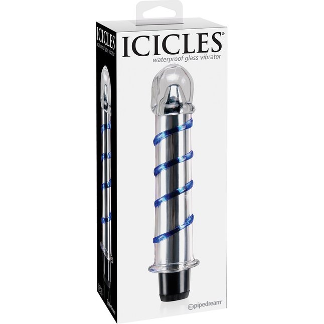 Стеклянный вибростимулятор ICICLES № 20 - 17,8 см - Icicles. Фотография 2.