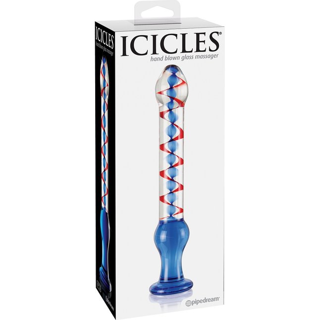Стеклянный фаллоимитатор ICICLES № 22 - 22 см - Icicles