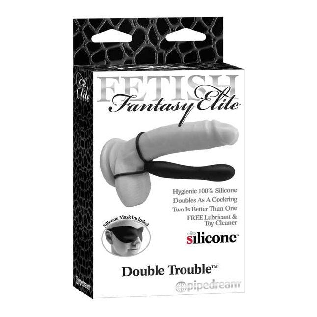 Страпон на пенис Double Trouble - 15,2 см - Fetish Fantasy Elite. Фотография 4.