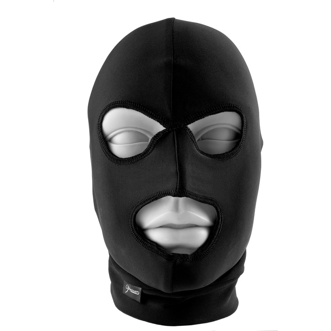 Черная маска на голову Spandex Hood - Fetish Fantasy Limited Edition. Фотография 2.