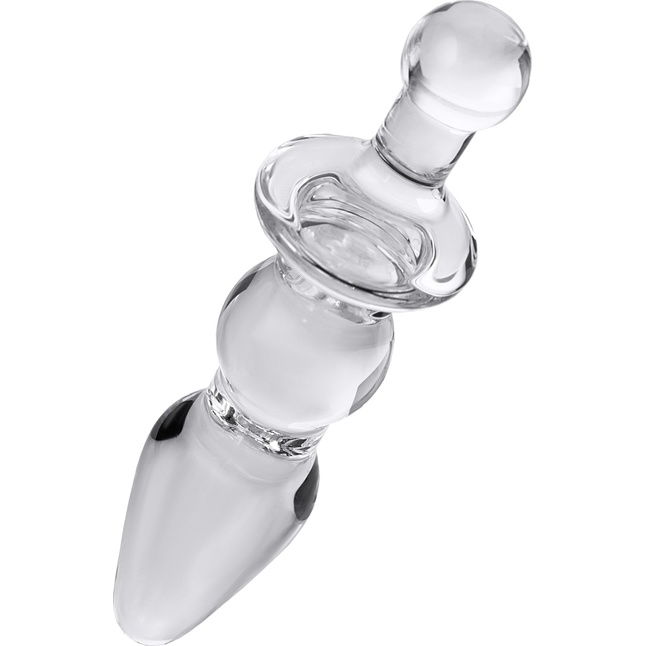 Стеклянная анальная втулка - 17 см - Sexus Glass. Фотография 2.