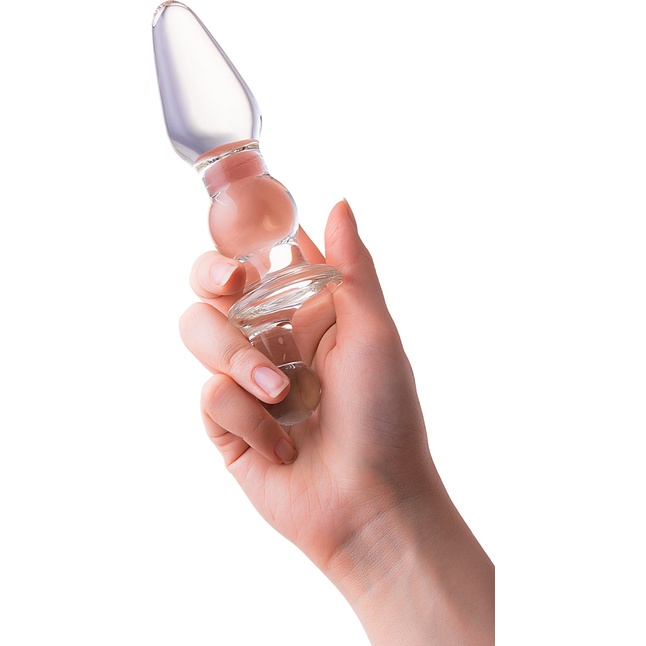 Стеклянная анальная втулка - 17 см - Sexus Glass. Фотография 4.