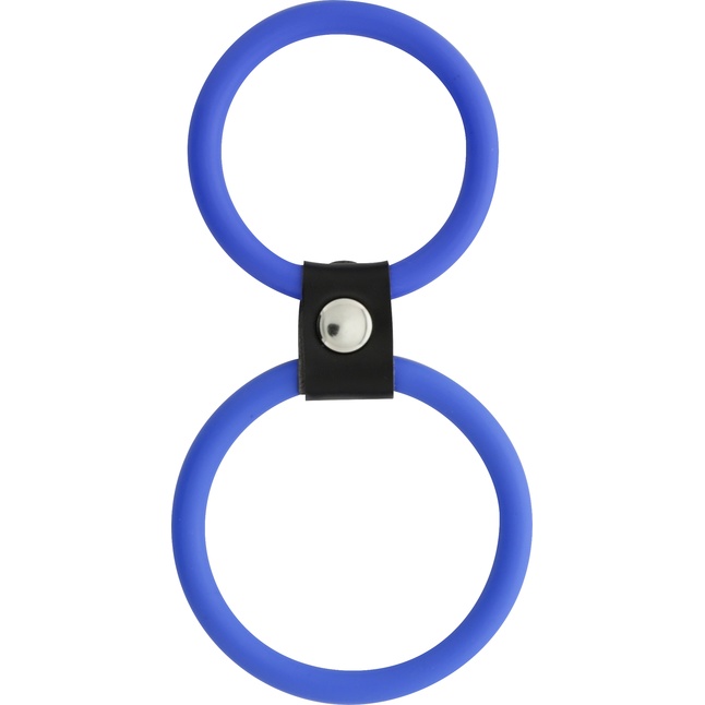 Синее двойное эрекционное кольцо Dual Rings Blue - MenzStuff