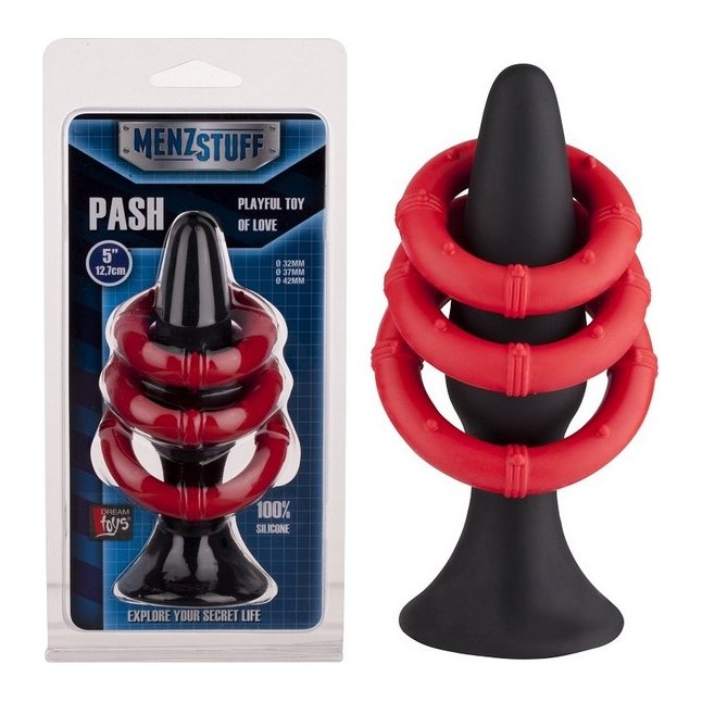 Набор PASH KIT: анальная втулка и 3 эрекционных кольца - MenzStuff